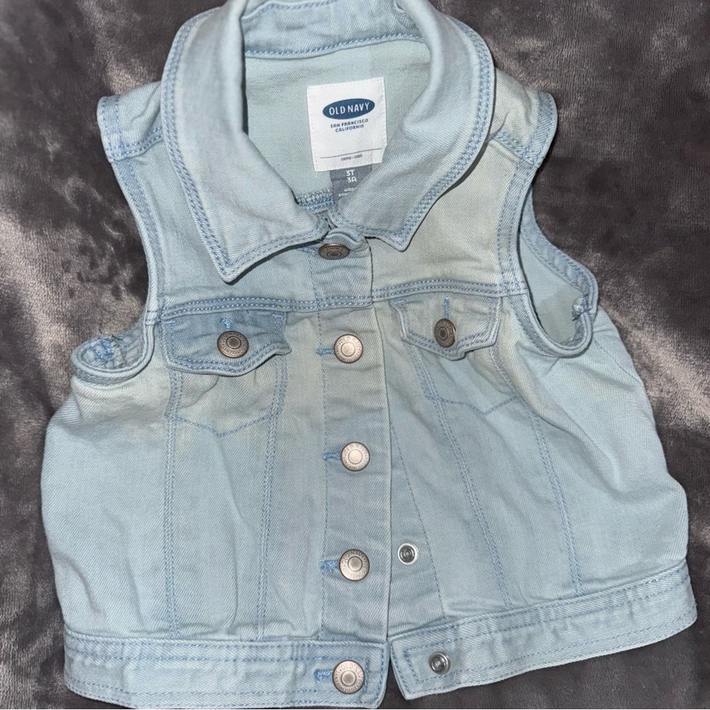 Old Navy Kids' Denim Vest in Light Blue